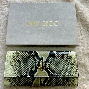 NWT Jimmy CHOO snakeskin wallet